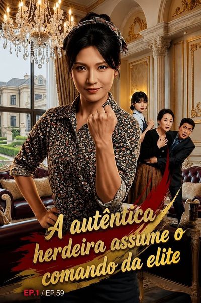 Capa da miniss&eacute;rie A Autêntica Herdeira Assume o Comando da Elite
