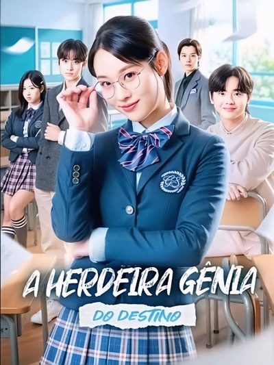 Capa da miniss&eacute;rie A Herdeira Gênia do Destino dublado