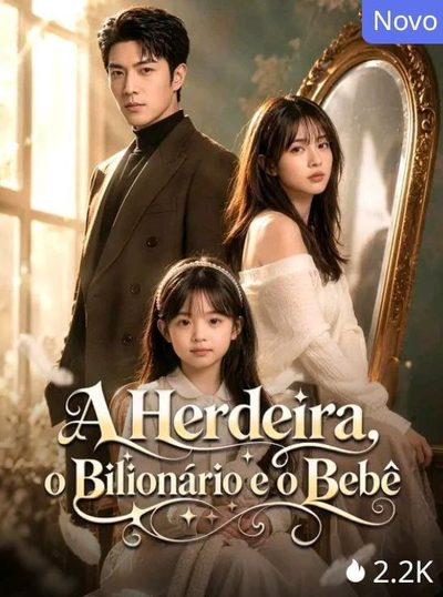 Capa da miniss&eacute;rie A Herdeira, o Bilionário e o Bebê