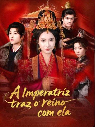 Capa da miniss&eacute;rie A Imperatriz Trás o Reino com Ela