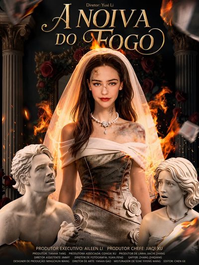 Capa da miniss&eacute;rie A Noiva do Fogo