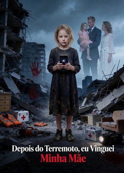 Capa da miniss&eacute;rie After the Quake, I Avenged Mom - Depois do Terremoto, Eu Vinguei Minha Mãe (feito por Ia)
