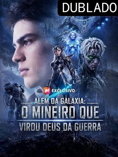 Capa da miniss&eacute;rie Além da Galáxia: o Mineiro que Virou Deus da Guerra