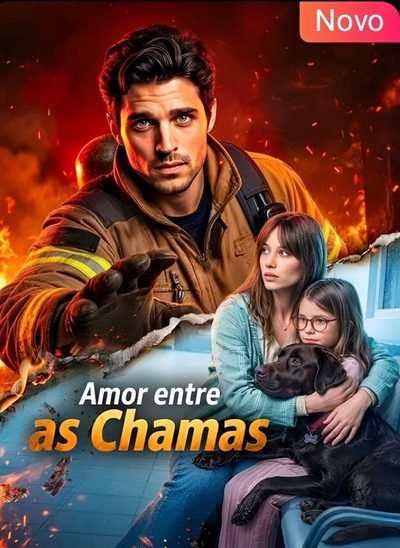 Capa da miniss&eacute;rie Amor Entre as Chamas