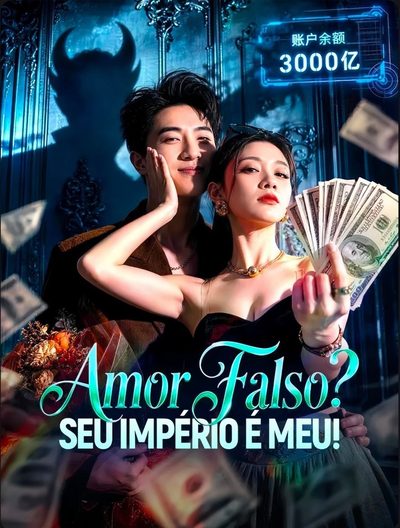 Capa da miniss&eacute;rie Amor Falso? Seu Império É Meu!