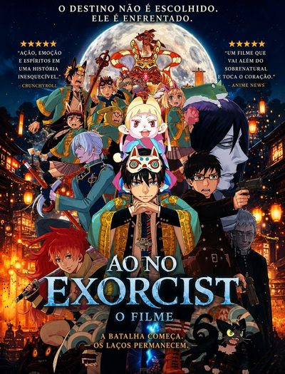 Capa da miniss&eacute;rie Ao no Exorcist: o Filme 👹🔥