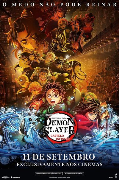 Capa da miniss&eacute;rie Demon Slayer Castelo Infinito