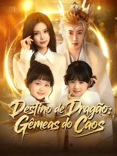 Capa da miniss&eacute;rie Destino do Dragão: Gêmeas do Caos o Caminho do Rei Dragão: Gêmeos à Solta na Cidade!