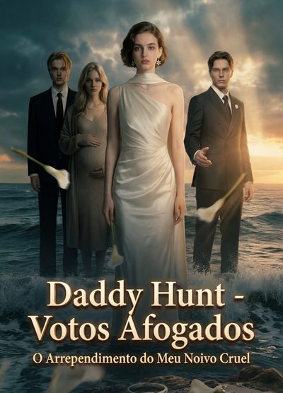 Capa da miniss&eacute;rie Drowned Vows - My Cruel Fiance's Regret - Votos Afogados - o Arrependimento do Meu Noivo Cruel (feito por Ia)