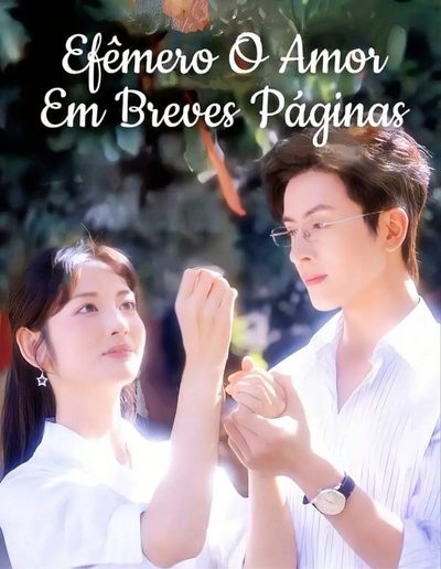 Capa da miniss&eacute;rie Efêmero o Amor em Breves Páginas Curto Romance de Papel Termina Vazio
