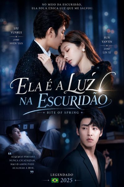 Capa da miniss&eacute;rie Ela É a Luz na Escuridão