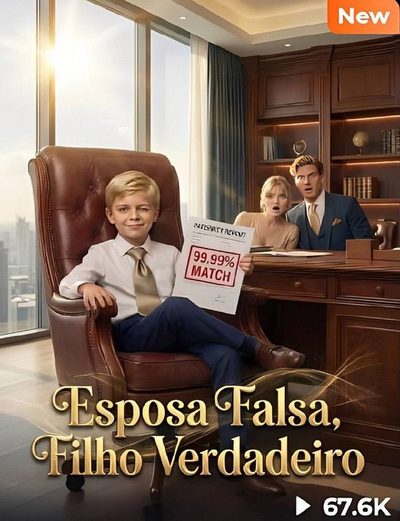 Capa da miniss&eacute;rie Esposa Falsa, Filho Verdadeiro
