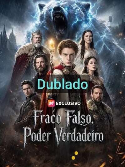 Capa da miniss&eacute;rie Fraco Falso Poder Verdadeiro