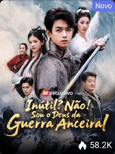 Capa da miniss&eacute;rie Inútil? Não! Sou o Deus da Guerra Anceiral