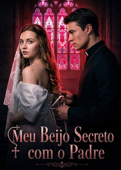 Capa da miniss&eacute;rie Meu Beijo Secreto com o Padre