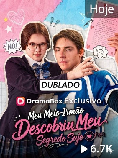 Capa da miniss&eacute;rie Meu Meio-irmão Descobriu Meu Segredo Sujo (dublado) dublado