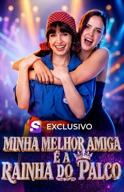 Capa da miniss&eacute;rie Minha Melhor Amiga É a Rainha do Palco