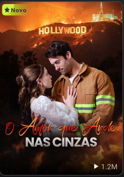Capa da miniss&eacute;rie O Amor que Arde nas Cinzas