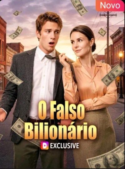 Capa da miniss&eacute;rie O Falso Bilionário