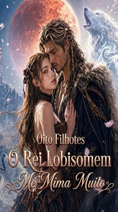Capa da miniss&eacute;rie Oito Filhotes o Rei Lobisomem Me Mima Muito