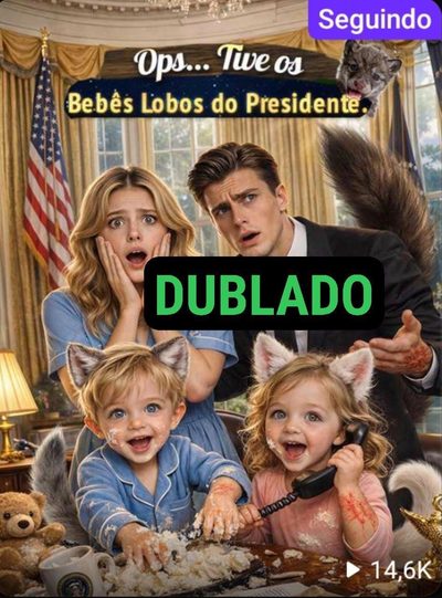 Capa da miniss&eacute;rie Ops... Tive os Bebês Lobos do Presidente.