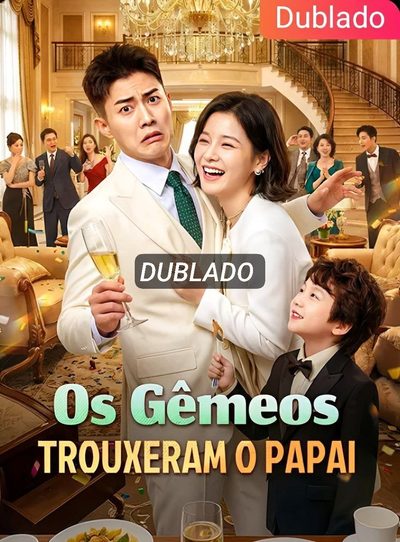 Capa da miniss&eacute;rie Os Gêmeos Trouxeram o Papai -