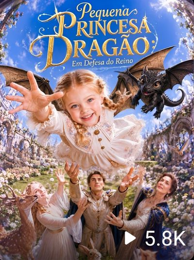 Capa da miniss&eacute;rie Pequena Princesa Dragão em Defesa do Reino