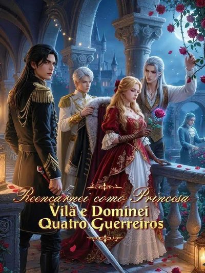 Capa da miniss&eacute;rie Reencarnei Como Princesa Vilã e Dominei Quatro Guerreiros