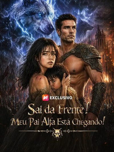 Capa da miniss&eacute;rie Sai da Frente! Meu Pai Alfa Está Chegando!