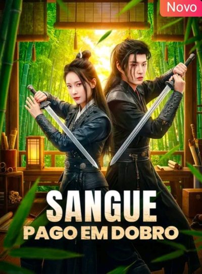 Capa da miniss&eacute;rie Sangue Pago em Dobro
