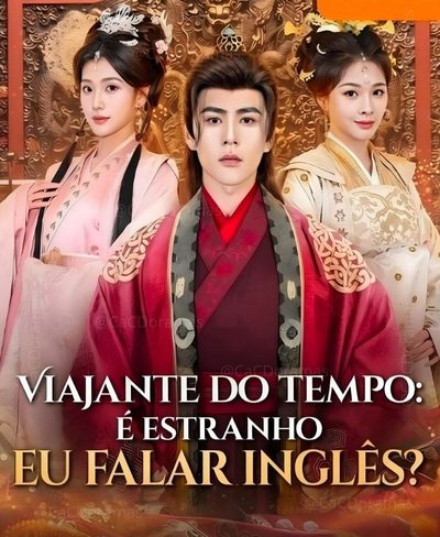 Capa da miniss&eacute;rie Viajante do Tempo e Estranho Eu Falo Ingles
